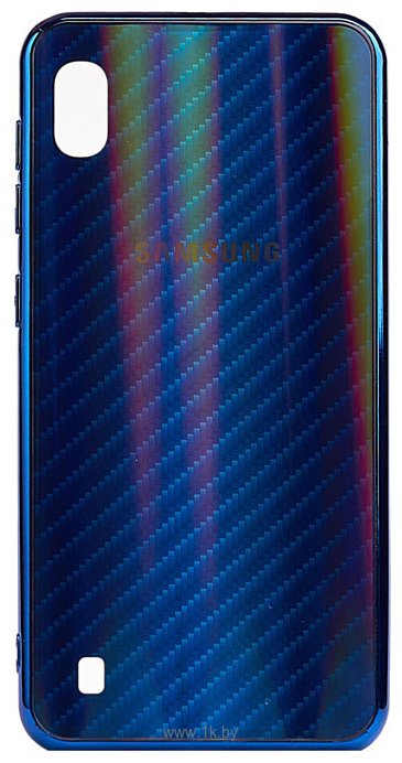 Фотографии EXPERTS Aurora Glass для Samsung Galaxy A10 с LOGO (синий)
