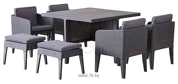 Фотографии Keter Columbia Dining Set 247484 (графит)