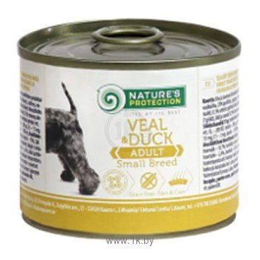 Фотографии Nature's Protection Консервы Dog Adult Small Breed Veal & Duck (0.4 кг) 1 шт.