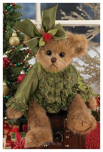 Фотографии Bearington Мишка в зеленой рубашке с бантиком (36 см) (173180)