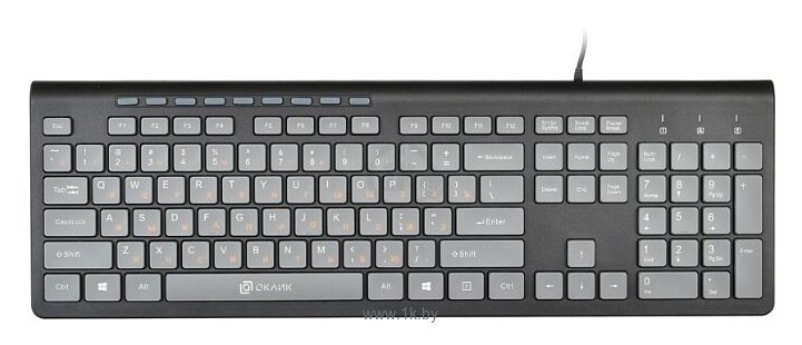 Фотографии Oklick 480M Multimedia Keyboard black-Grey USB