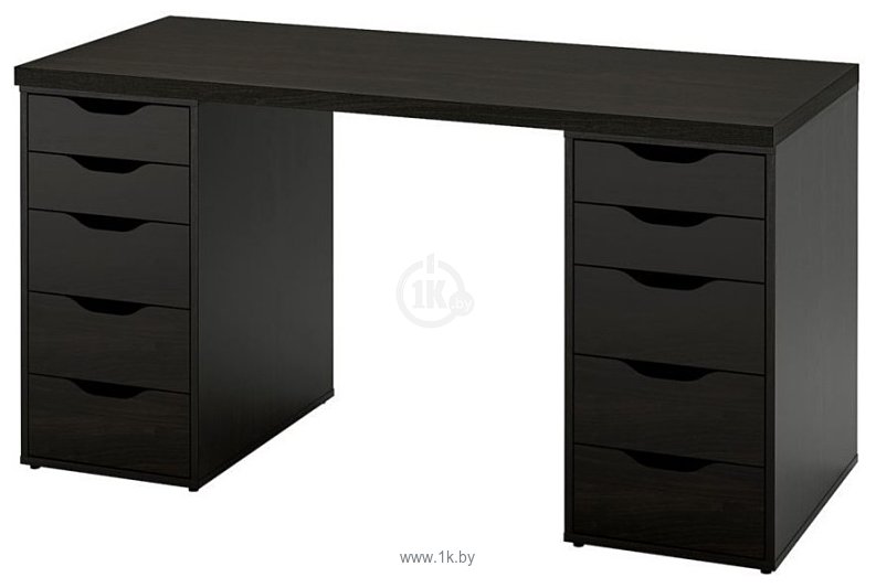 Фотографии Ikea Лагкаптен/Алекс 394.321.97 (черно-коричневый)