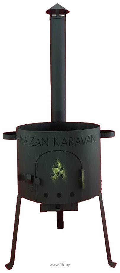 Фотографии Kazan Karavan Премиум с зольником и дымоходом 340мм 8-12л 2 мм