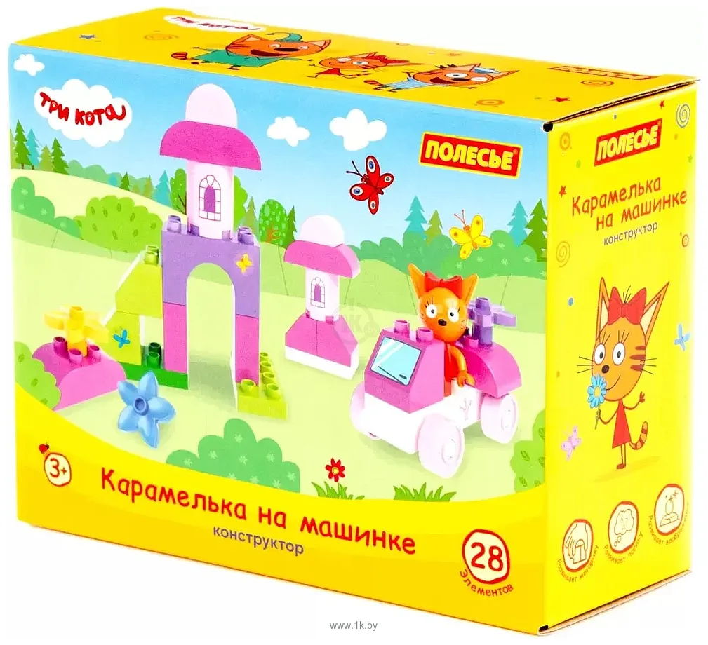 Фотографии Полесье Макси. Три кота. Карамелька на машинке 31277