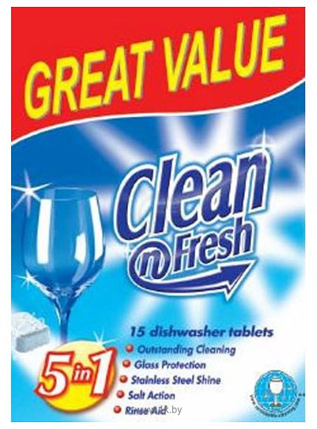 Фотографии Clean 'N Fresh Dishwasher Tabs Original 15tabs