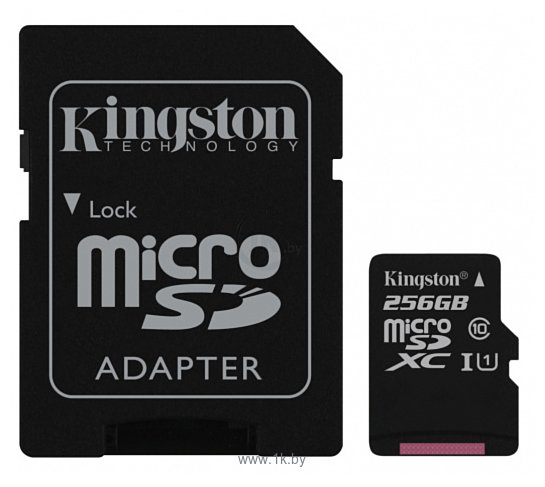 Фотографии Kingston Canvas Select microSDXC Class 10 UHS-I U1 256GB + SD adapter (SDCS/256GB)