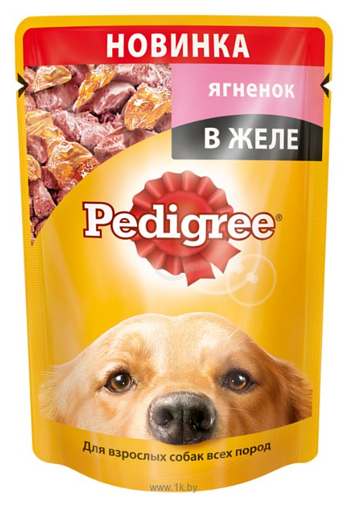 Фотографии Pedigree (0.1 кг) 1 шт. Для взрослых собак всех пород с ягненком в желе