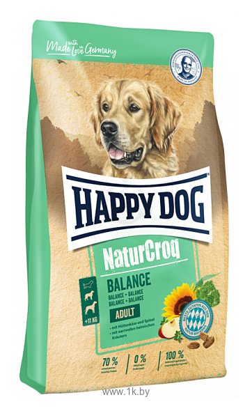 Фотографии Happy Dog (15 кг) NaturCroq Balance с зерновыми культурами, овощами и домашним сыром