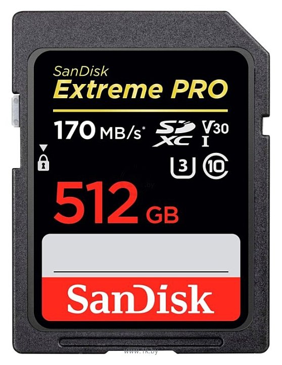 Фотографии SanDisk Extreme Pro SDXC UHS Class 3 V30 170MB/s 512GB