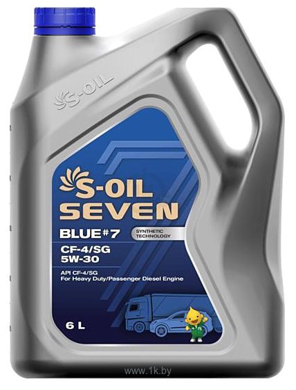 Фотографии S-OIL SEVEN BLUE #7 CF-4/SL 5W-30 6л