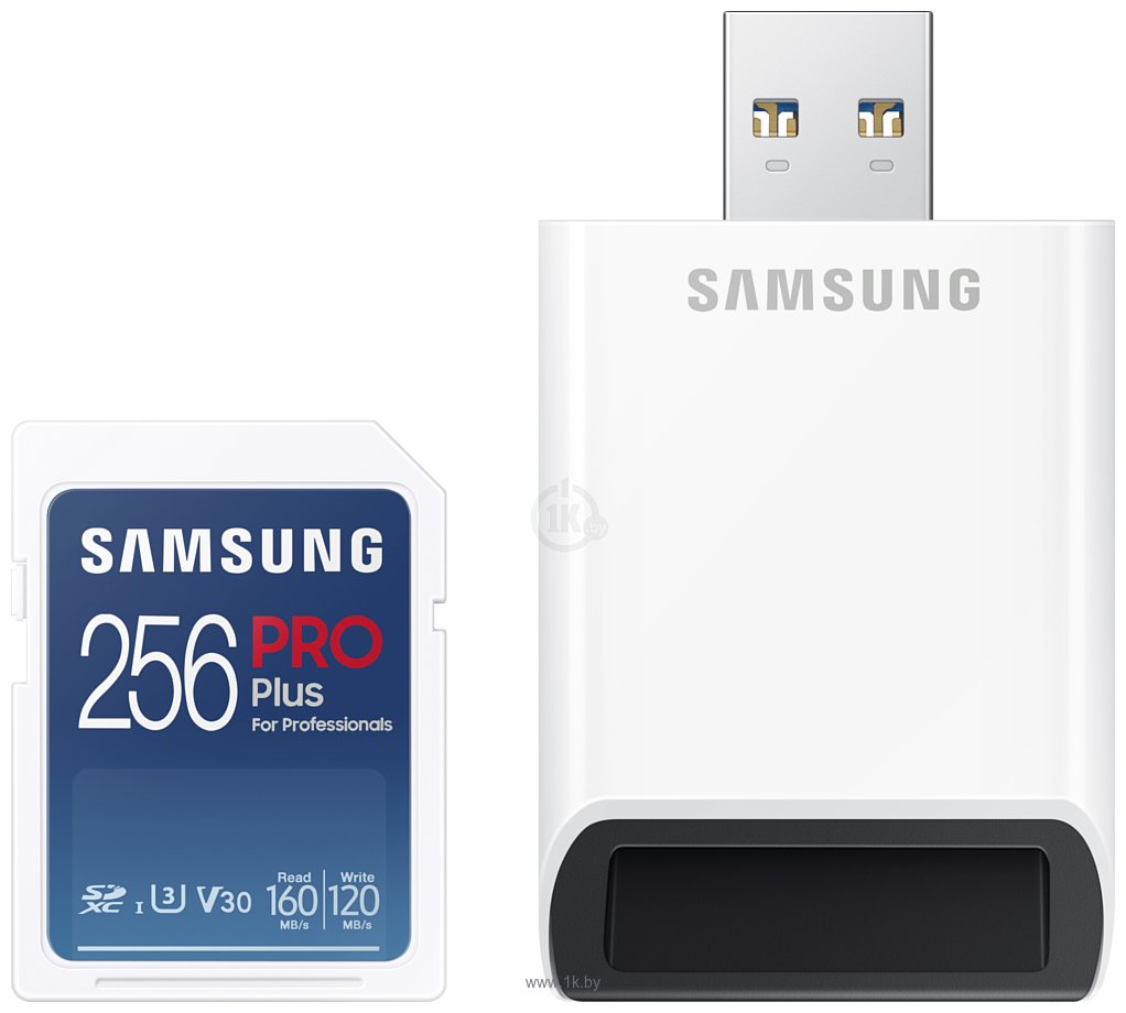Фотографии Samsung PRO Plus SDXC Card 256GB (с кардридером)
