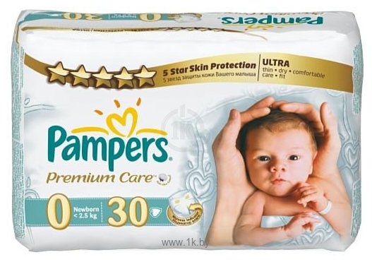 Фотографии Pampers Premium Care 0 (1-2.5кг) 30шт