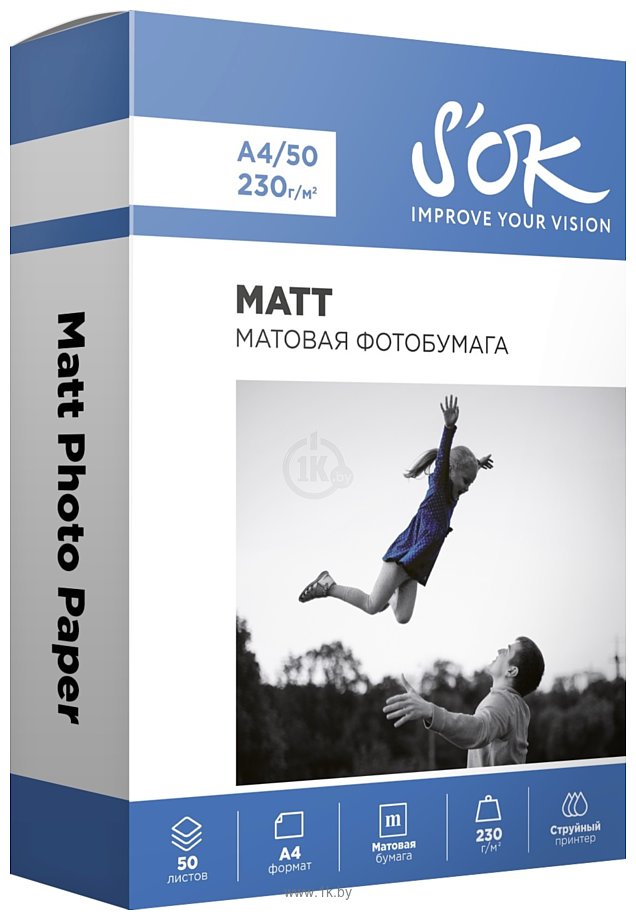 Фотографии S'OK Matt Photo Paper A4 230 г/м2 50 листов SA4230050M