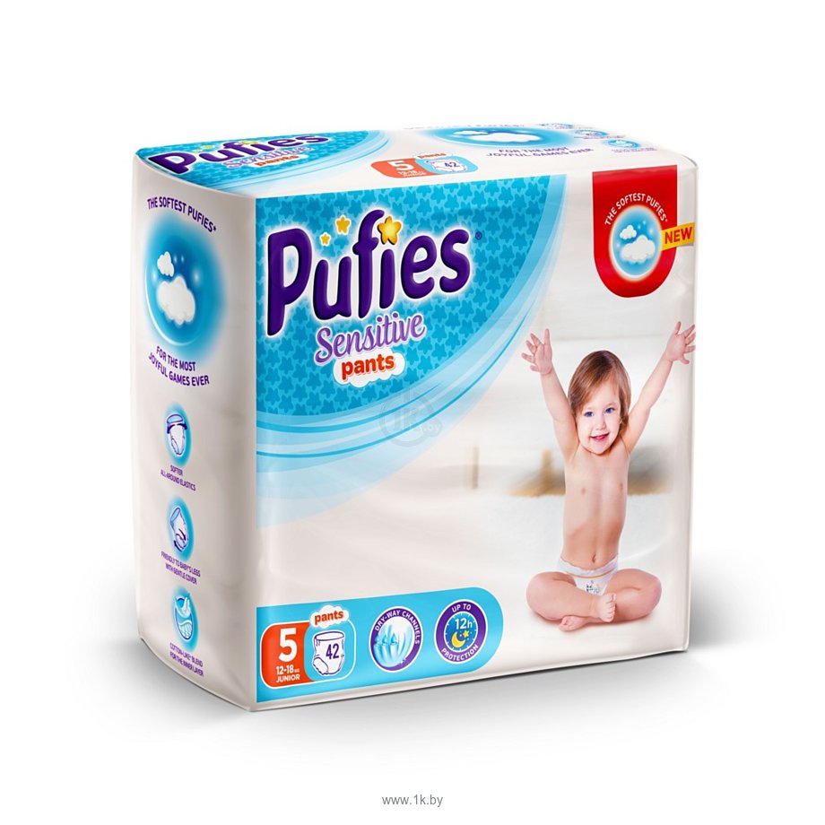 Фотографии Pufies Pants Sensitive 5 Junior (12-18 кг) 42 шт.