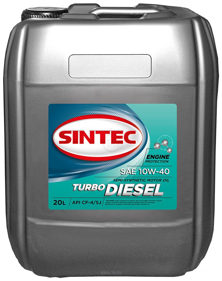 Фотографии Sintec Turbo Diesel SAE 10W-40 API CF-4/CF/SJ 20л