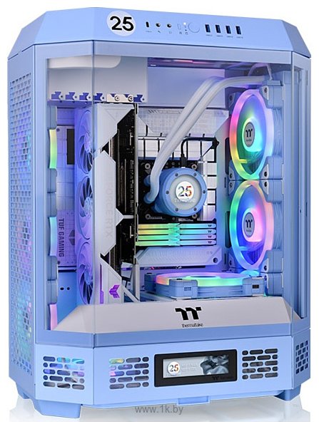 Фотографии Thermaltake The Tower 600 Hydrangea Blue CA-1Z1-00MFWN-00