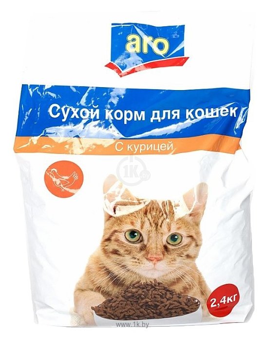 Фотографии Aro (2.4 кг) Сухой корм для кошек с курицей