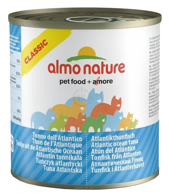 Фотографии Almo Nature Classic Adult Cat Atlantic Tuna (0.28 кг) 1 шт.