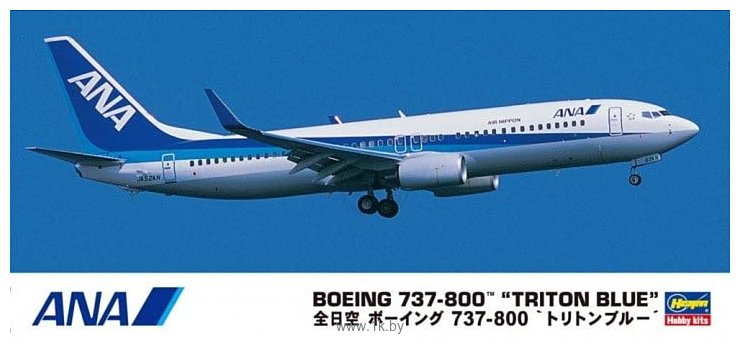 Фотографии Hasegawa Пассажирский самолет ANA B737-800 Triton Blue