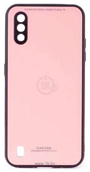 Фотографии Case Glassy для Galaxy M01 (розовый)