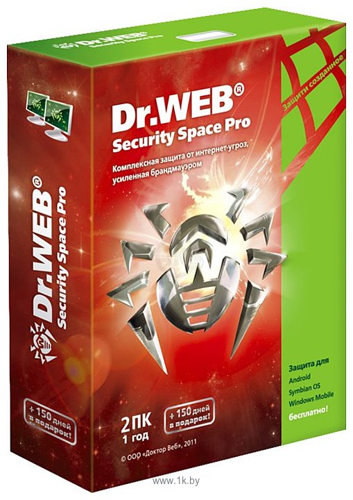 Фотографии Dr.Web Security Space Pro (1 ПК, 1 год, продление) CFW-W12-0001-2
