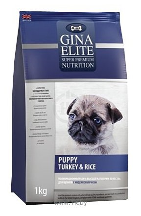 Фотографии Gina Elite (15 кг) Puppy Turkey & Rice