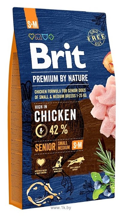 Фотографии Brit (8 кг) Premium by Nature Senior S+M