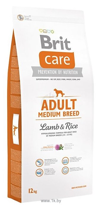 Фотографии Brit (12 кг) Care Adult Medium Breed Lamb & Rice