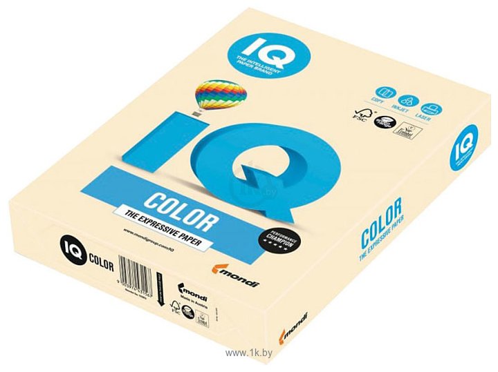 Фотографии IQ Color CR20 A4 (кремовый, 80 г/м2, 500 л)