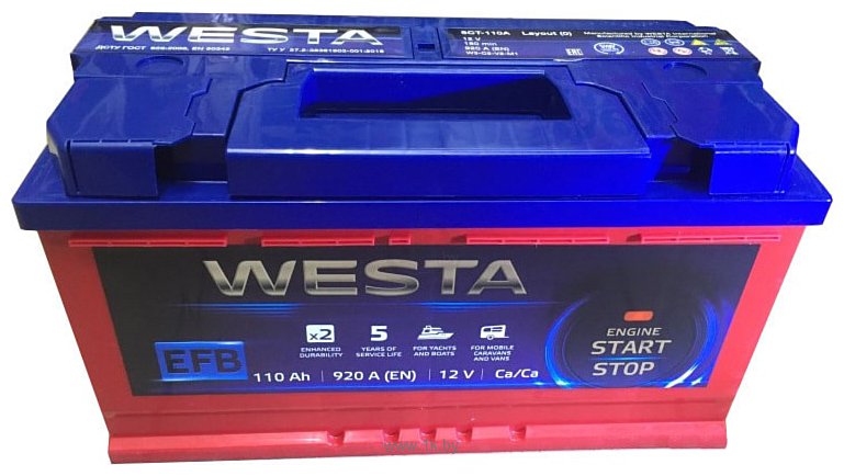 Фотографии Westa RED EFB 6СТ-110A (110Ah)