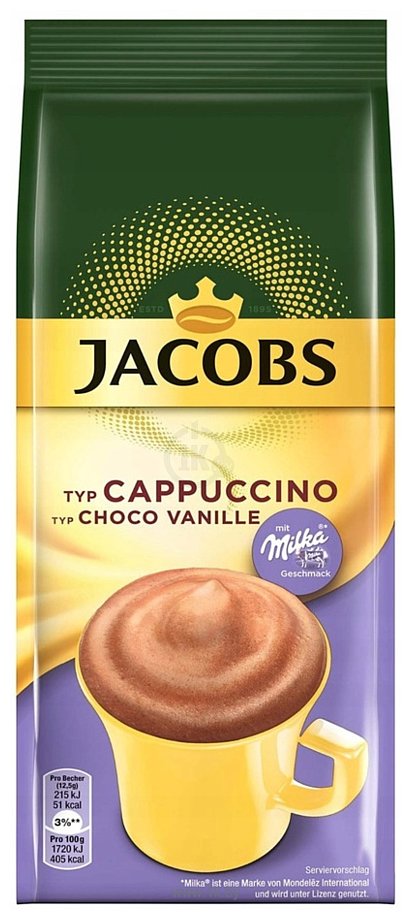 Фотографии Jacobs Cappuccino Choco Vanille растворимый 500 г