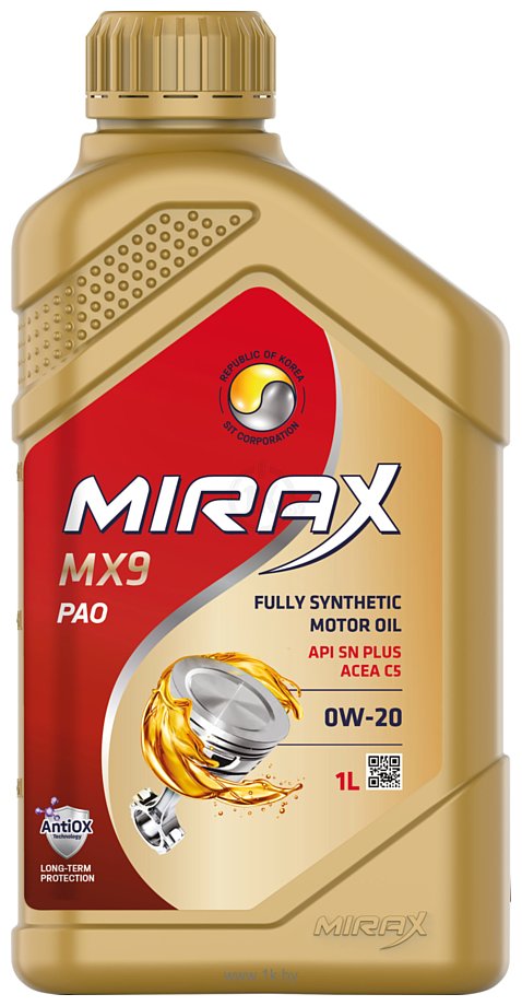 Фотографии Mirax MX9 0W-20 С5 SN Plus 1л