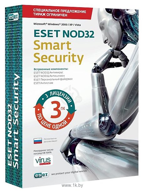 Фотографии NOD32 Smart Security (3 ПК, 1 год) + Англо-Русский словарь