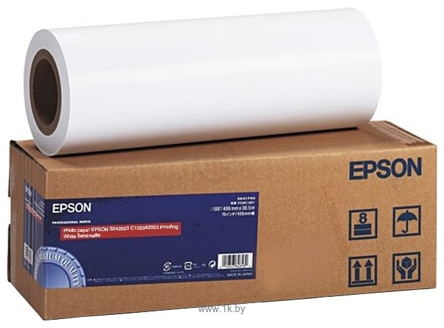 Фотографии Epson Proofing Paper White Semimatte 432 мм х 30.5 м C13S042003