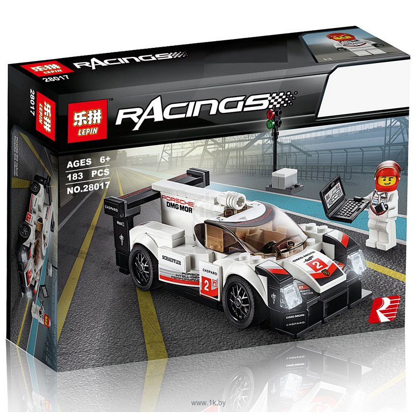 Фотографии Lepin Speed Champions 28017 Porsche 919 Hybrid аналог Lego 75887