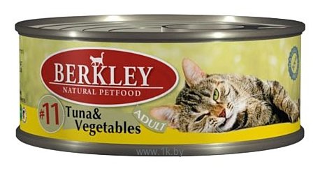 Фотографии Berkley (0.1 кг) 1 шт. Паштет для кошек #11 Тунец с овощами