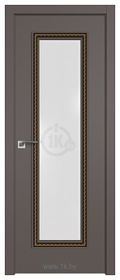 Фотографии ProfilDoors 61SMK (какао матовый, кожа evolution белая, золотая патина)