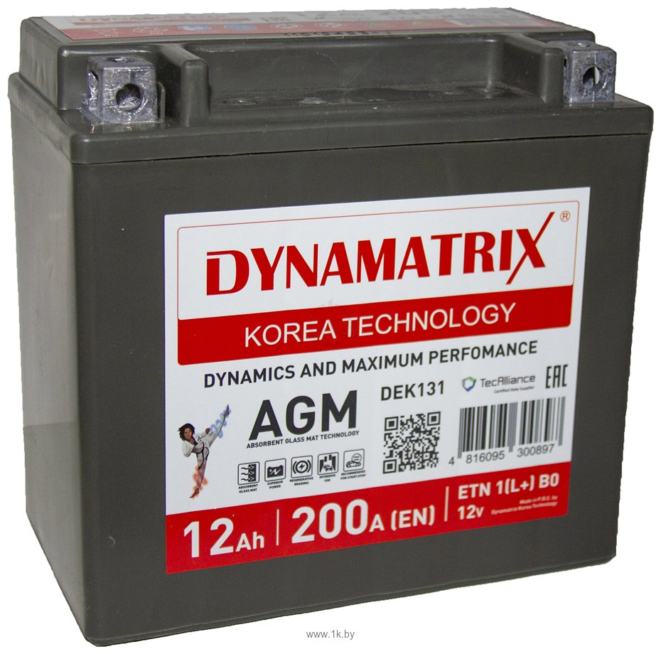 Фотографии Dynamatrix AGM DEK131 200A (12Ah)