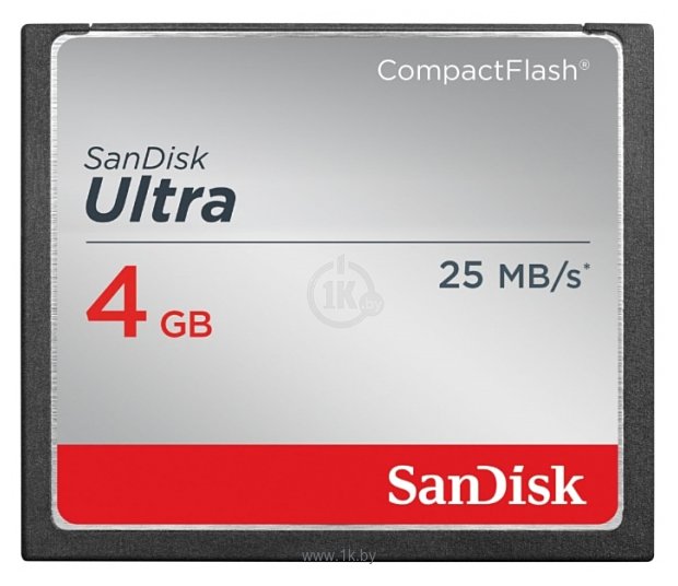 Фотографии Sandisk CompactFlash Ultra 25MB/s 4GB