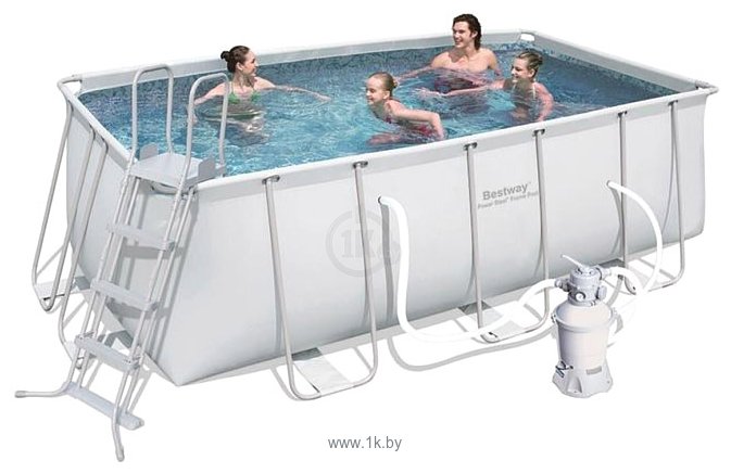 Фотографии Bestway Rectangular Frame Pool 412x201x122 (56244)