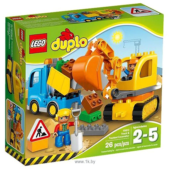 Фотографии LEGO Duplo 10812 Грузовик и гусеничный экскаватор