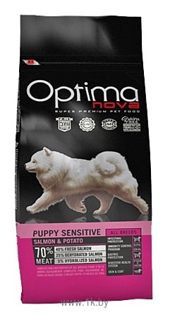 Фотографии OptimaNova Puppy Sensitive Salmon & Potato (0.8 кг)