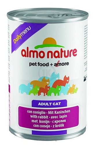 Фотографии Almo Nature (0.4 кг) 1 шт. DailyMenu Adult Cat Rabbit