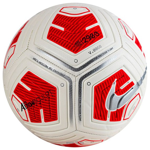 Фотографии Nike Strike Team Ball CU8062-100 (5 размер, белый/красный)