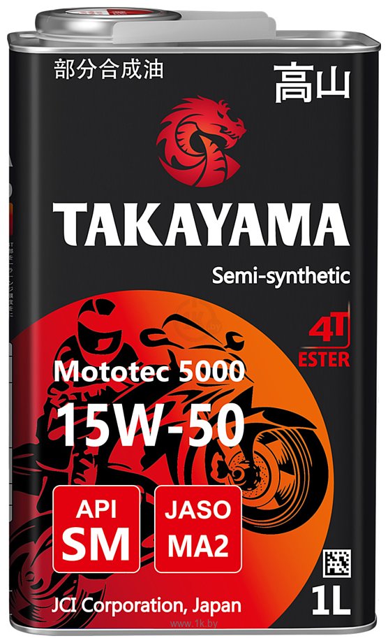 Фотографии Takayama Mototec 5000 4T 15W-50 1л