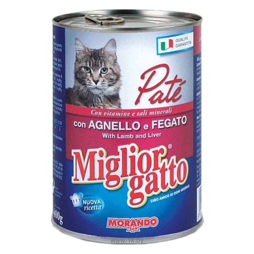 Фотографии Miglior (0.4 кг) 1 шт. Gatto Classic Line Pate Lamb and Liver