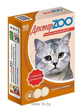 Фотографии Доктор ZOO для кошек Со вкусом копченостей и биотином