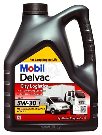Фотографии Mobil Delvac City Logistics M 5W-30 4л