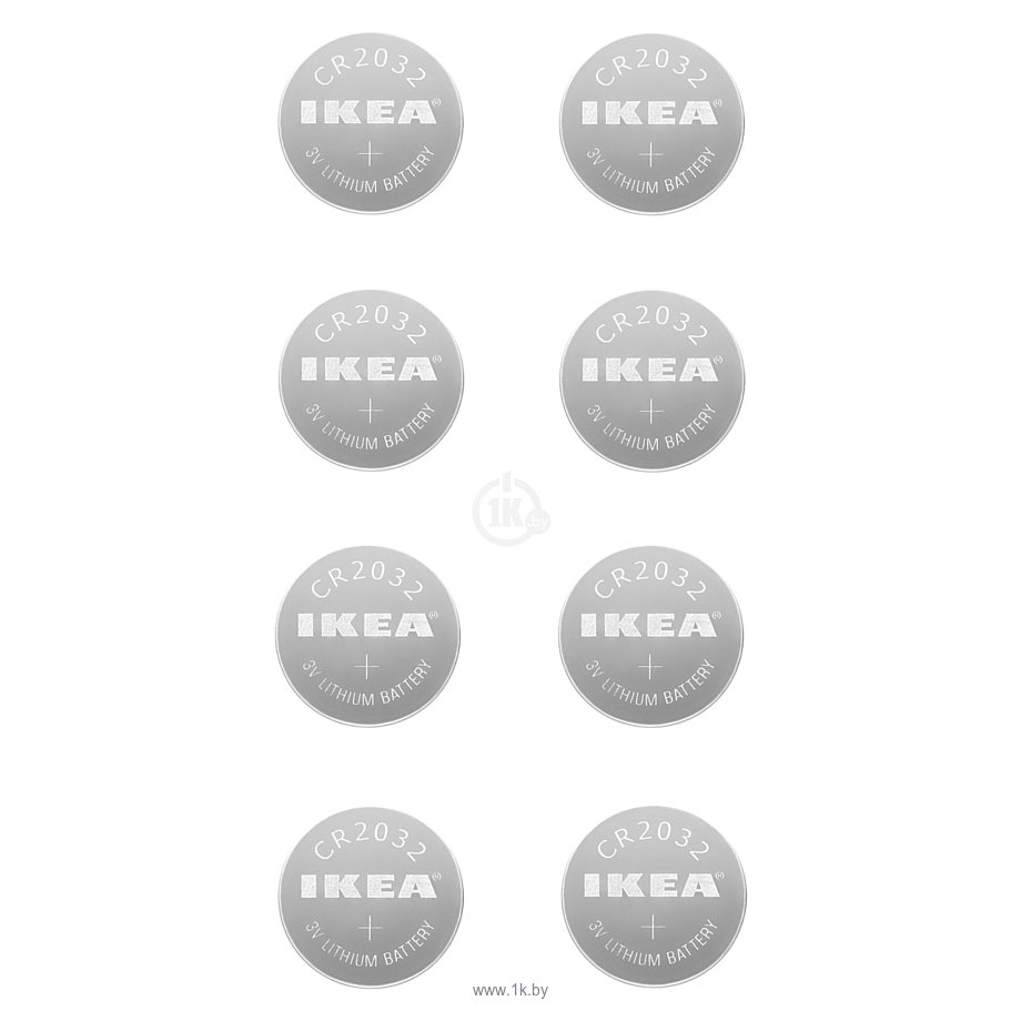 Фотографии Батарейки Ikea Платбой CR2032 8 шт. 503.624.33