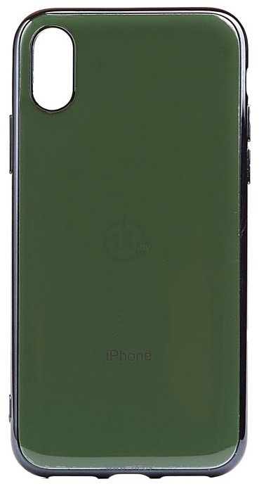 Фотографии EXPERTS Plating Tpu для Apple iPhone X/XS (темно-зеленый)